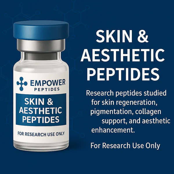 Colección de péptidos para la investigación cutánea y estética de Amplified Labs