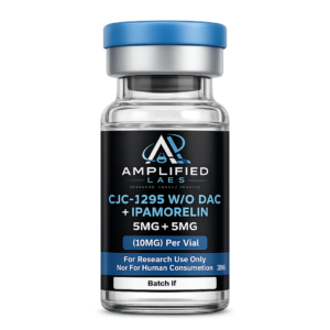 CJC 1295 No Dac Ipamorelin 10mg in 10mL vial from Amplified Labs