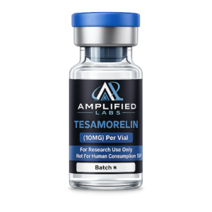 Tesamorelin 10mg researhc peptide amplified labs in 3mL vial