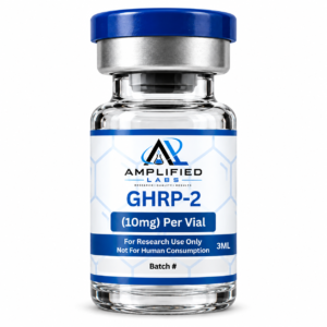 GHRP-2 10mg lyophilized research peptide vial for controlled laboratory research