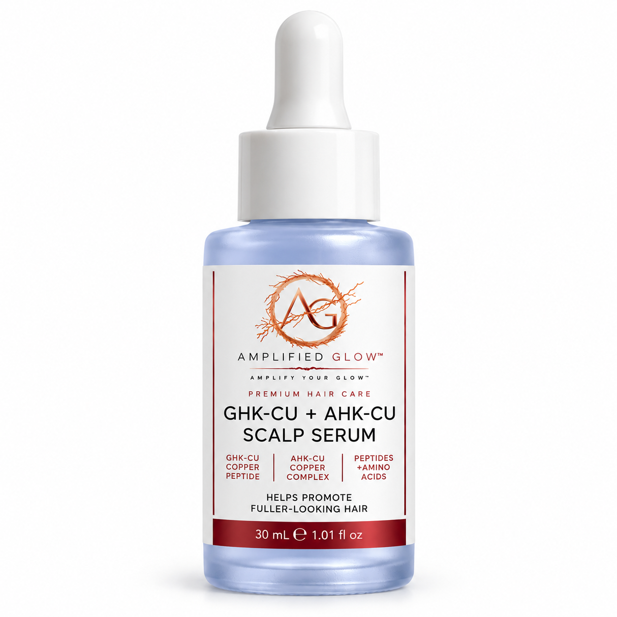 Discover Amplified Glow™ 7 Amplified Glow AHK-Cu and GHK-Cu Scalp Serum